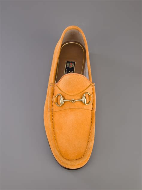 gucci orange loafers